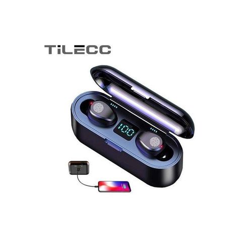 Genera TiLECC F9 Fingerprint Touch Bluetooth Earphone Earbuds 50mAH