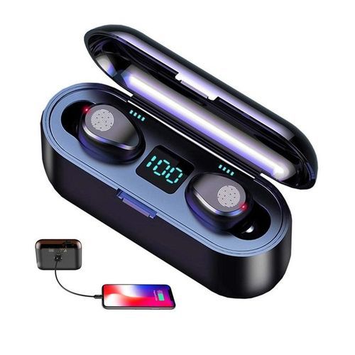 Genera TiLECC F9 Fingerprint Touch Bluetooth Earphone Earbuds 50mAH
