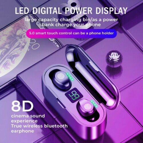 Genera TiLECC F9 Fingerprint Touch Bluetooth Earphone Earbuds 50mAH