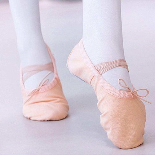 Girls Women Ballet Pointe Shoes Dance Slipper Flats Skin Tone 34