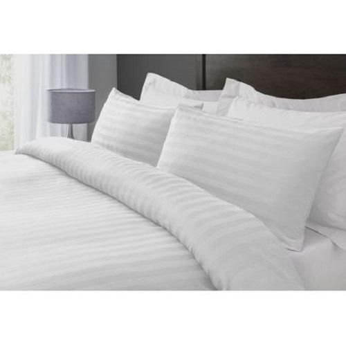 Grace Foam 5*6 Double Cotton Bedsheets, 2 Bedsheets And 2 Pillow Cases - White