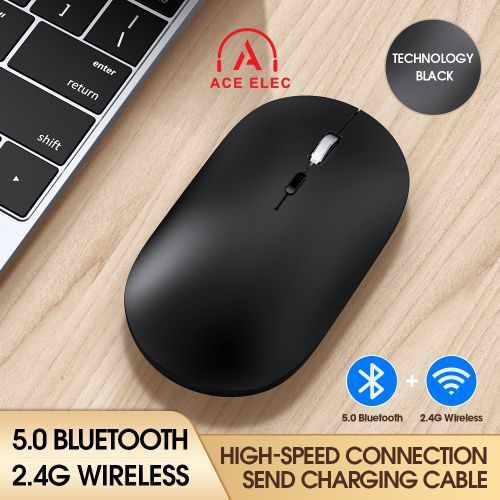 T-wolf Wireless Rechargeable Mouse 360Hours Long Battery Life