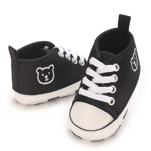Baby Boy Cartoon Canvas Casual Sneakers Newborn Soft Soled Comfortable Walking Shoes