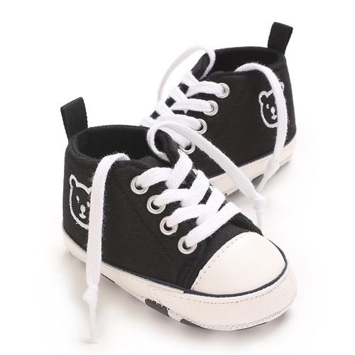 Baby Boy Cartoon Canvas Casual Sneakers Newborn Soft Soled Comfortable Walking Shoes