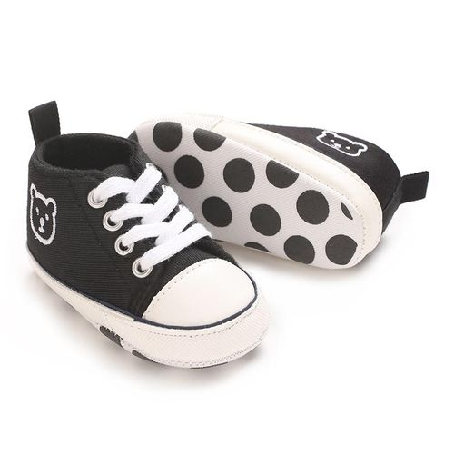 Baby Boy Cartoon Canvas Casual Sneakers Newborn Soft Soled Comfortable Walking Shoes