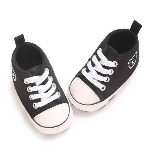 Baby Boy Cartoon Canvas Casual Sneakers Newborn Soft Soled Comfortable Walking Shoes