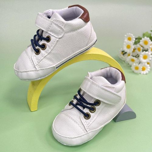 Fashionable Baby Leather Sneakers Infant Boys Soft Soled Comfortable Walking Shoes