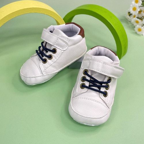 Fashionable Baby Leather Sneakers Infant Boys Soft Soled Comfortable Walking Shoes