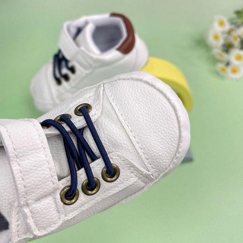 Fashionable Baby Leather Sneakers Infant Boys Soft Soled Comfortable Walking Shoes