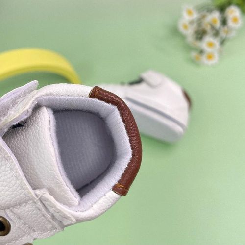 Fashionable Baby Leather Sneakers Infant Boys Soft Soled Comfortable Walking Shoes