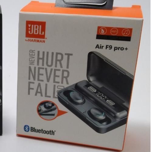 Jbl Air F9 Pro + Pure Bass Bluetooth Earbuds With Power Bank - Black