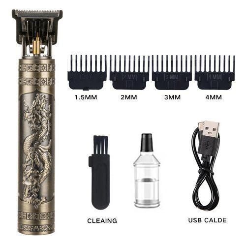 Dragon Monster Rechargeable Metal Hair Clipper Gold