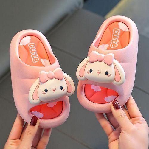 Summer Girls' Sandals And Slippers Princess Cartoon Indoor Anti Slip Bathroom Shower Cute Soft Sole Middle School Children's Slippers