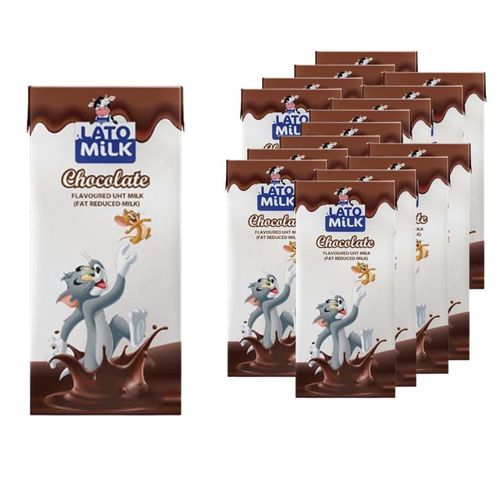 Lato Milk Pack of 24 Chocolate Flavored Milk 125ml