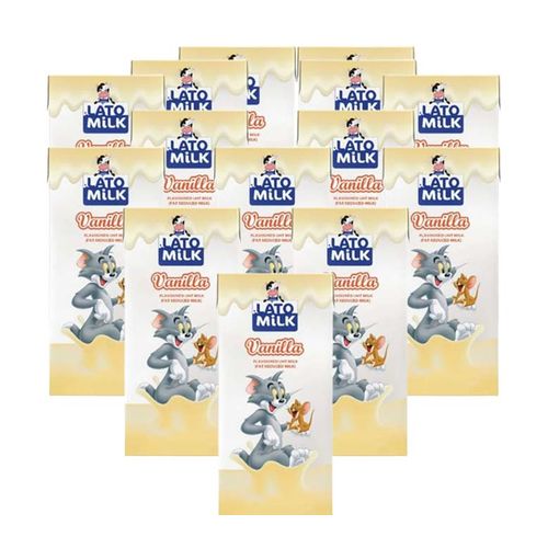 Lato Milk Pack of 24 Vanilla Flavored Milk 125ml