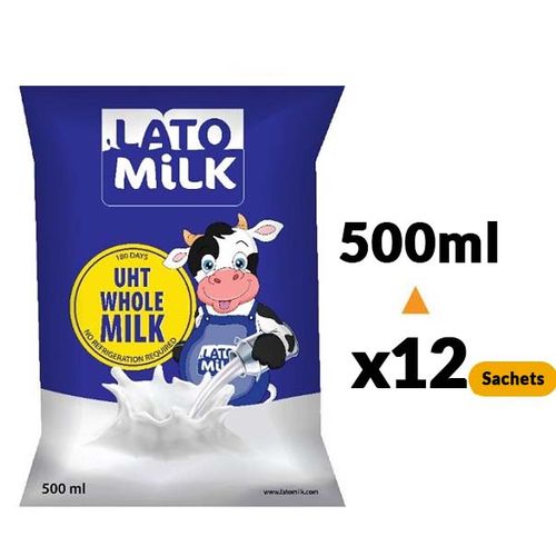 Lato Milk Pack of 12 Sachets Fino - 500ml