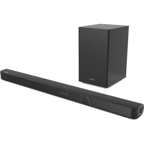 Hisense ORIGINAL 2.1 Channel Loud Sound Bar With Mega Bass, Wireless Subwoofer 120W HS212F Soundbar - Black