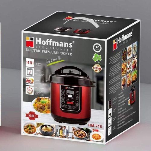 Hoffmans 6.5L Genuine 14 In 1 Digital Electric Pressure Cooker - Red, Silver