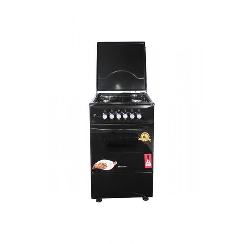 Blueflame C5031E-B- 3 Gas + 1 Electric Plate Gas Cooker & Oven 50*50Cm - Black