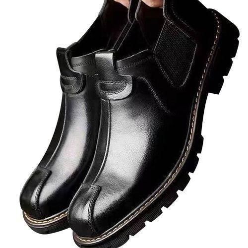 Men's Oxfords Office Loafers Wedding Formal PU Leather Shoes Corporate Black