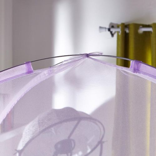 David Foldable Tent-Style Mosquito Net  With Zipper Bed Net  T1  PURPLE