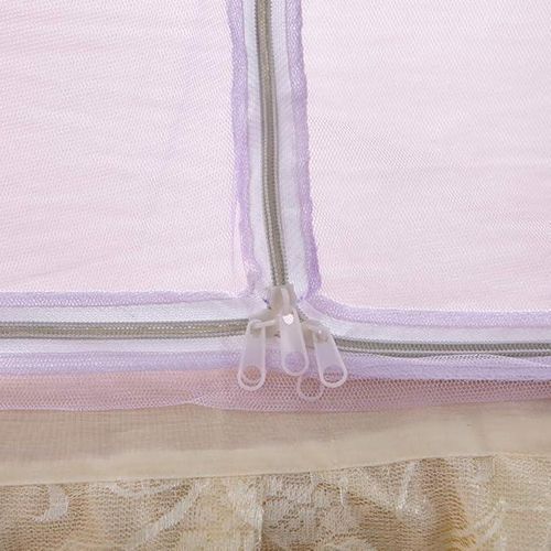 David Foldable Tent-Style Mosquito Net  With Zipper Bed Net  T1  PURPLE