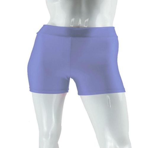 Ladies Spandex Mini Shorts Neon Hot Pants Dance Party S Light purple