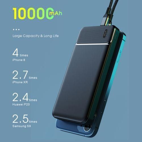 Power Bank 10000mAh LCD Compact Slim Fast Charge