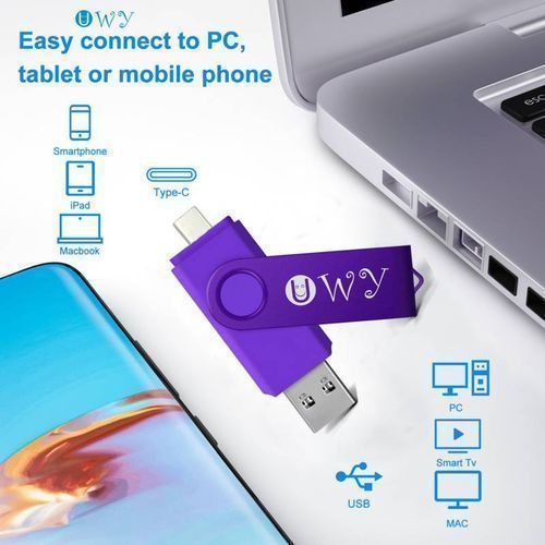 UWY Flash Disk 128G OTG Usb Flash Drive  Micro Otg & Type C