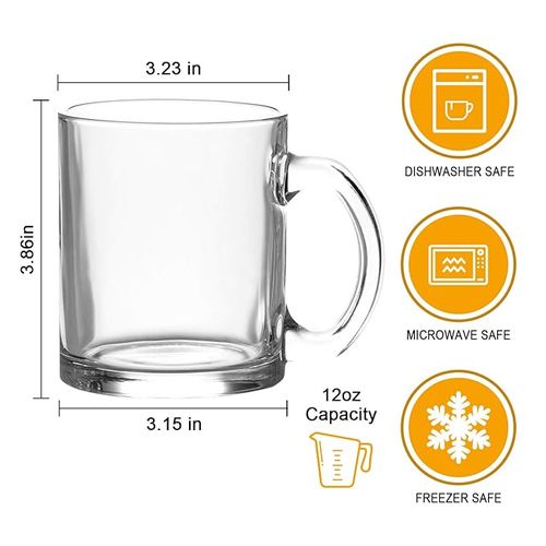 Deli Set Of 6 Glass Tea & Coffee Cups - Glass cups