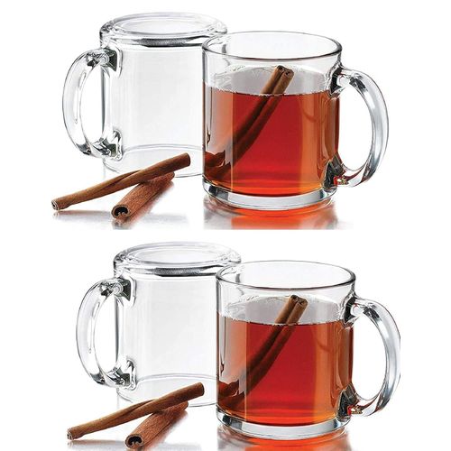 Deli Set Of 6 Glass Tea & Coffee Cups - Glass cups