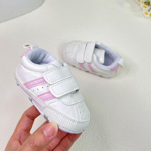 Fashionable Leather Casual Sneakers Newborn Soft Soled Comfortable Walking Shoes