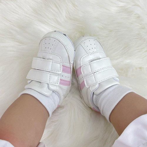 Fashionable Leather Casual Sneakers Newborn Soft Soled Comfortable Walking Shoes