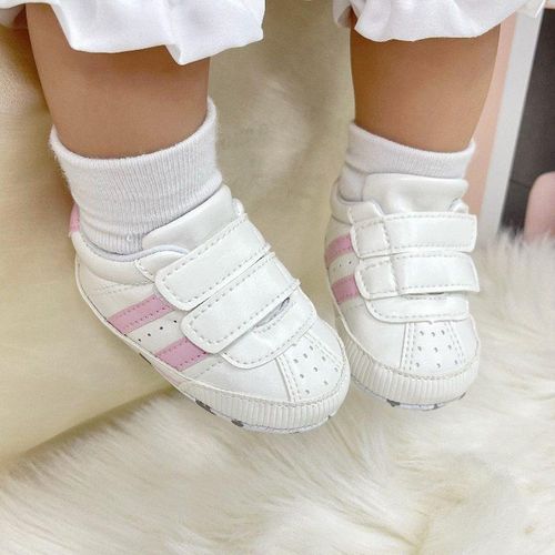 Fashionable Leather Casual Sneakers Newborn Soft Soled Comfortable Walking Shoes