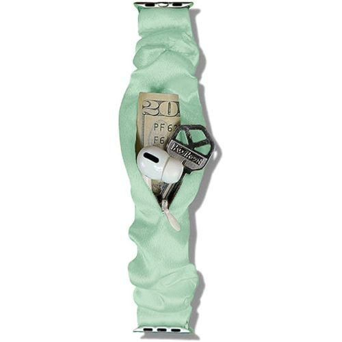 Watch Bands Replacement Cloth Soft For 38/40/41mm Unisex Light Green..