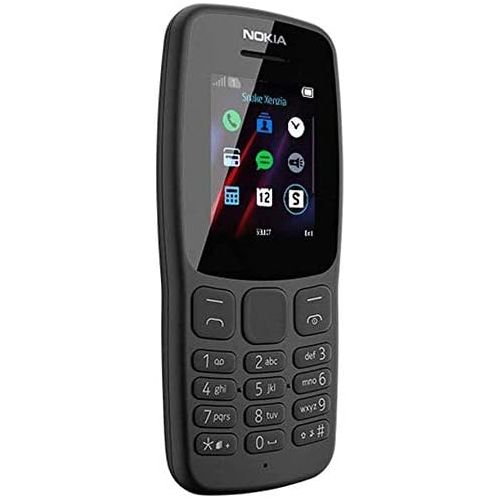 Nokia 105 DS 1.8'' Dual Sim, FM Radio, Torch light, 800MAH African Edition - Black