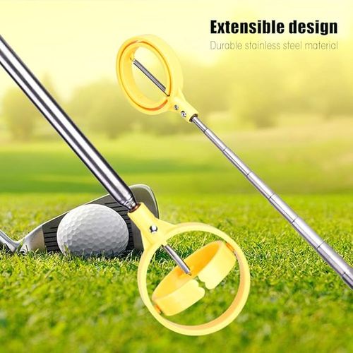 Empty Golf Ball Retriever Telescopic Automatic Locking Scoop