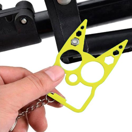 Yellow Mulitfuction Outdoor Keyholder Gadgets Tools For Women