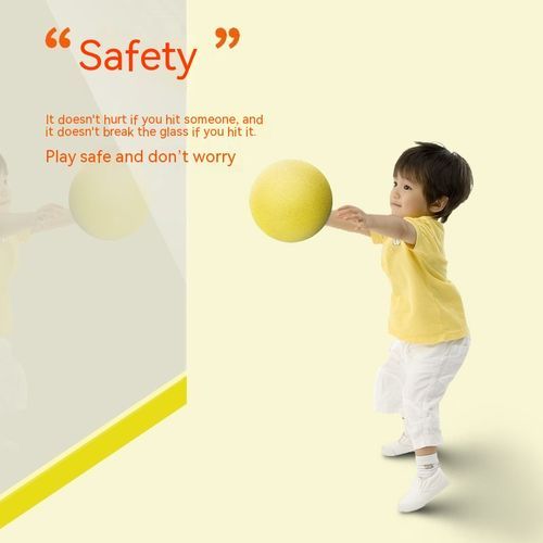 Children's Toys Plastic Bouncy Basketball--Orange-L