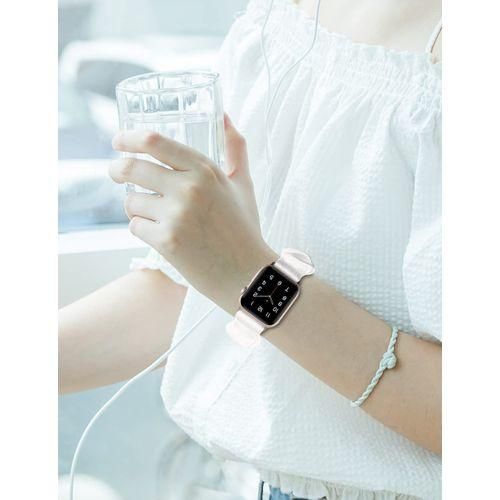 Watch Bands Replacement Cloth Soft For 38/40/41mm Unisex White