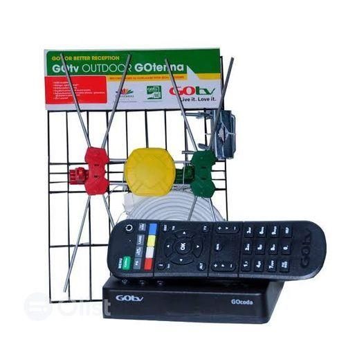 Gotv Decoder  + Antenna - Black Decoder