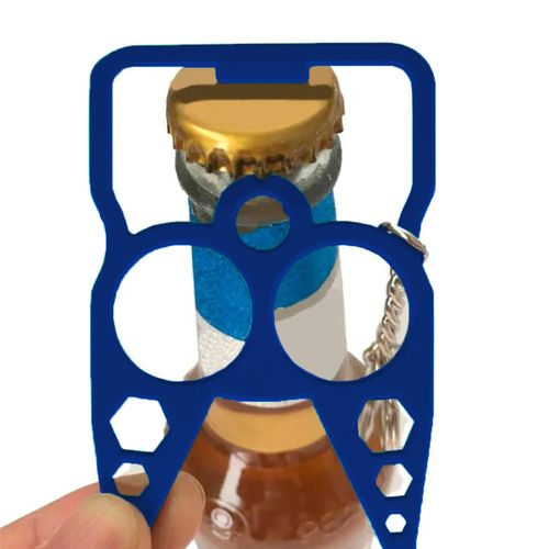 Blue Mulitfuction Outdoor Keyholder Gadgets Tools For Women