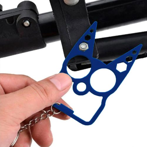 Blue Mulitfuction Outdoor Keyholder Gadgets Tools For Women