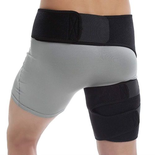 Anti-muscle Strain Sports Hip Thigh Belt Black