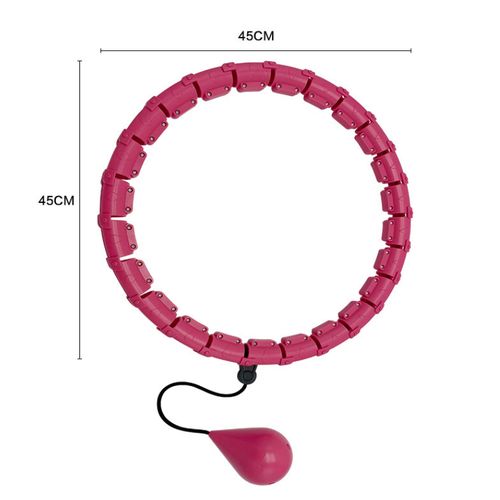 Pink Waist Slimming Exercise&Fitness Hula Hoop - Adjustable