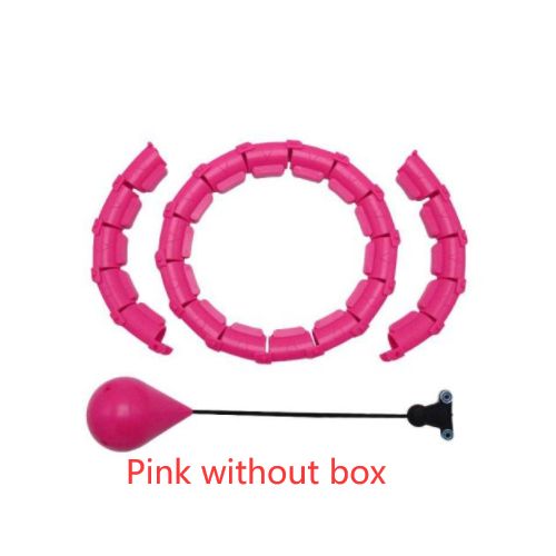 Pink Waist Slimming Exercise&Fitness Hula Hoop - Adjustable