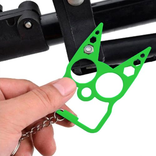 Green Mulitfuction Outdoor Keyholder Gadgets Tools For Women