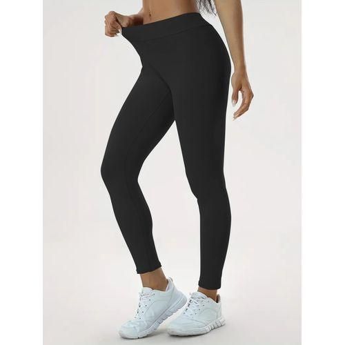 Women's High Waist Elastic Tight Yoga Pants Leggings - Black