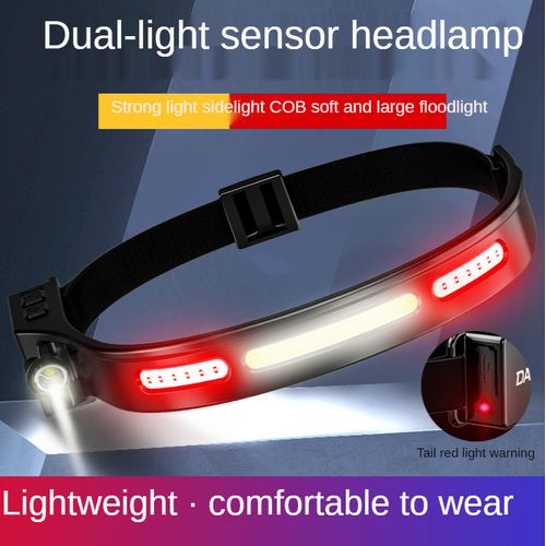 H300 Headlamp USB Waterproof COB For Running Walking Camping
