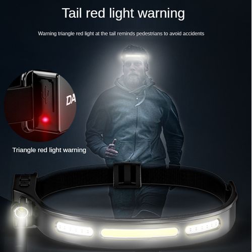 H300 Headlamp USB Waterproof COB For Running Walking Camping